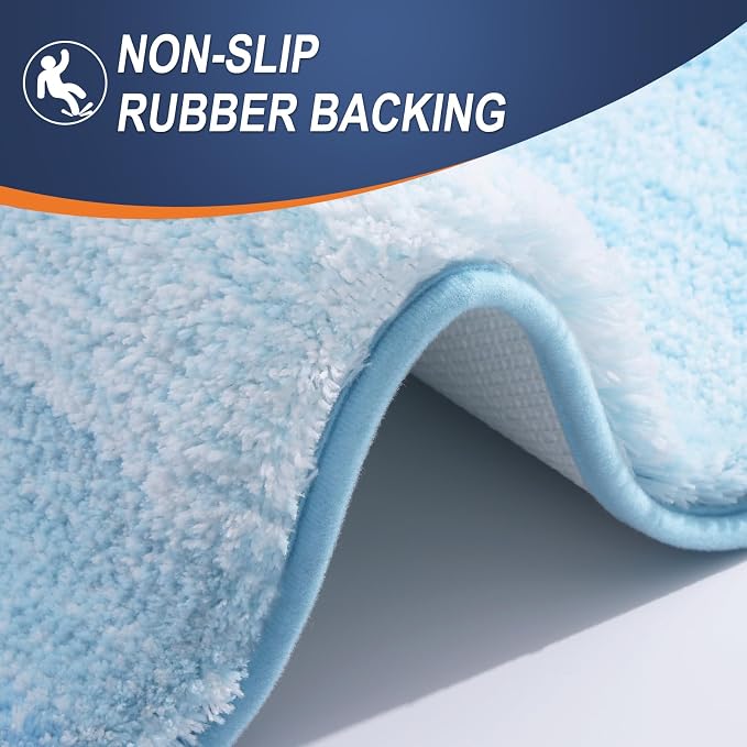 OLANLY Bathroom Rugs Mat 30x20, Extra Soft Absorbent Microfiber Bath Rugs - Image 4