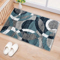 Rugshop Contemporary Modern Circles Abstract Area Rug 2' x 3' Blue by Rugshop