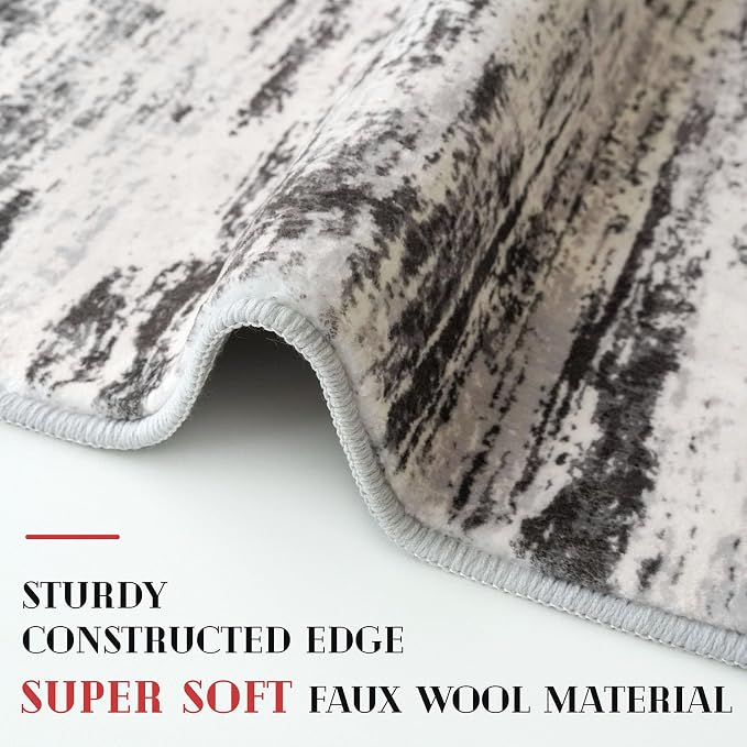 Modern Abstract Runner Rug 2x6 - Image 5