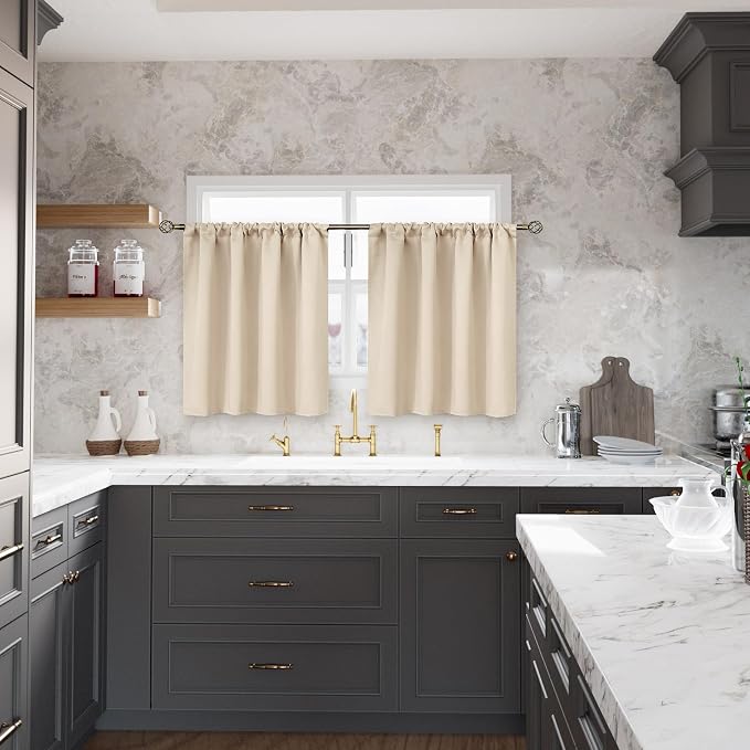 BGment Small Blackout Curtains 30 Inches Length - Image 2