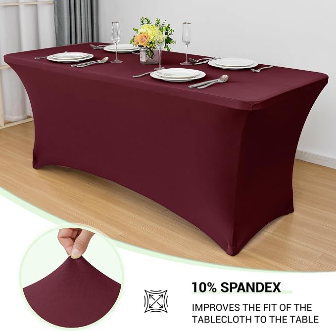 Obstal 6 Pack Stretch Spandex Table Covers - Image 2