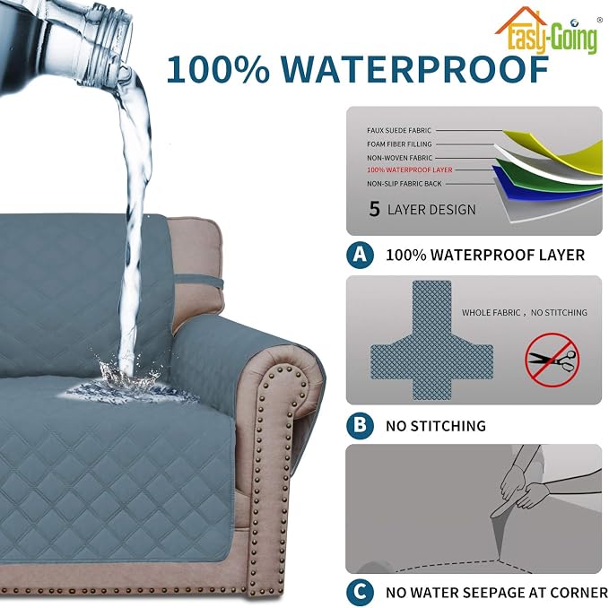 Easy-Going Sofa Slipcover Waterproof Couch Cover - Image 4