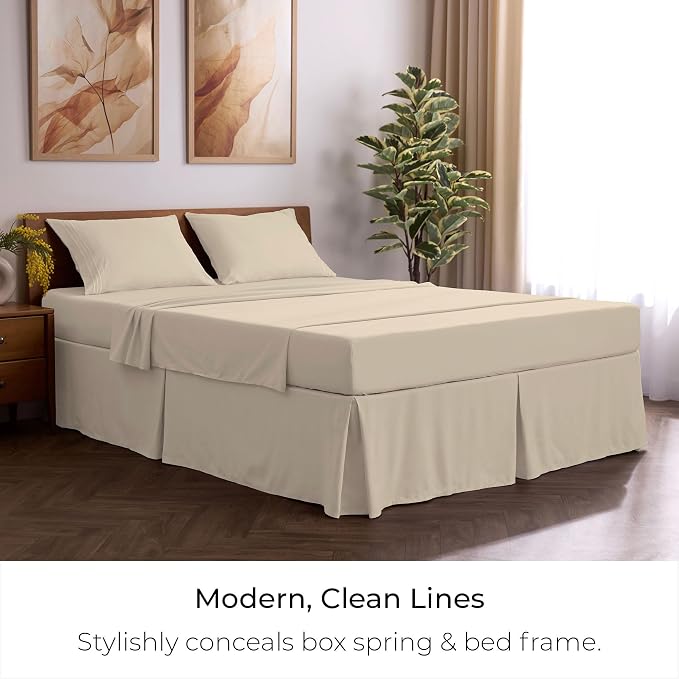 Mellanni Bed Skirt Twin Size - Image 5