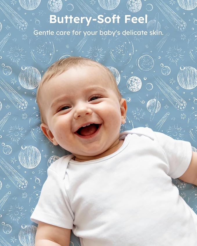 Baby Crib Sheets for Boys Girls, Breathable Soft Microfiber Baby Sheet Green - Image 6
