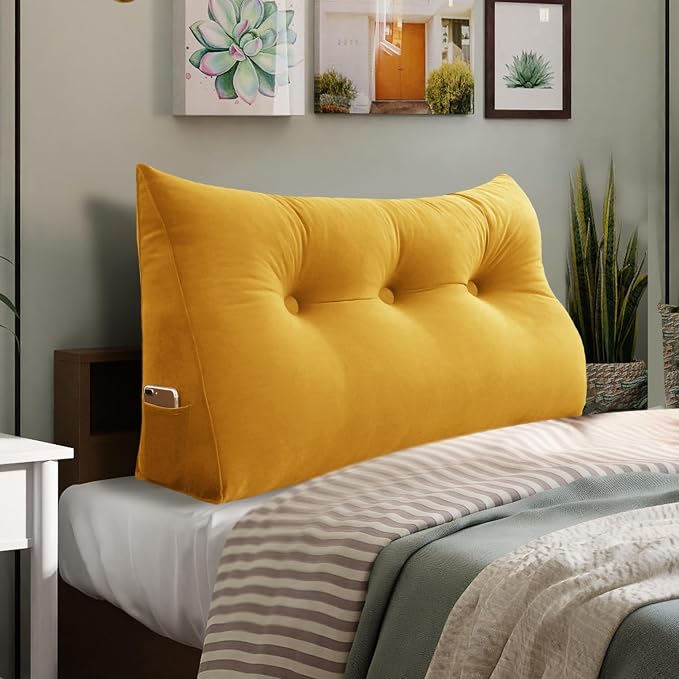 Bed Wedge Headboard Pillow by HOMECOZY