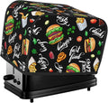 Funny Hamburger Fast Food 2 Slice Toaster Cover, Waterproof Toaster Dust Cover by Unknown