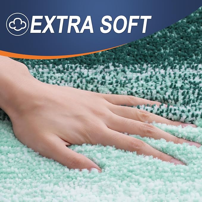 OLANLY Bathroom Runner Rugs 47x17, Extra Soft Absorbent Microfiber Bath Rugs - Image 2
