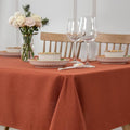 maxmill Linen Looking Square Tablecloth Waterproof Spillproof Wrinkle Resistant by maxmill