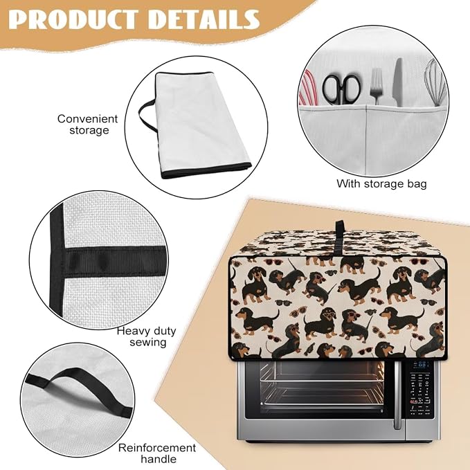 Air Fryer Toaster Oven Dust Cover Protective Microwave Oven Cover - Image 5