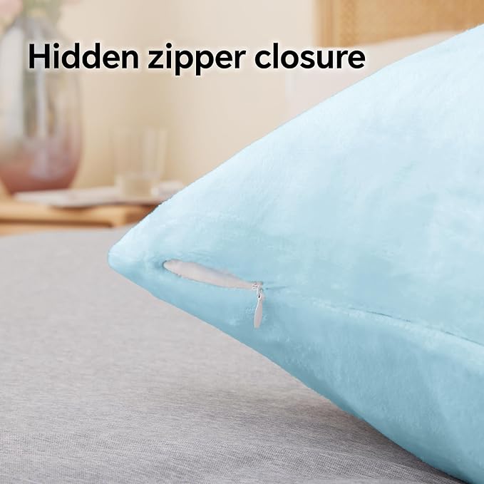 BEDELITE Flannel Pillow Cases Queen Size Set of 2, Super Soft Fleece Pillowcases - Image 6