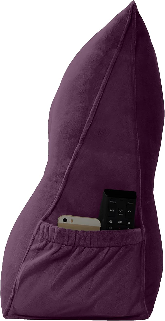 Triangular Reading Bed Rest Pillow Large Bolster Cushion Headboard Backrest - Image 3