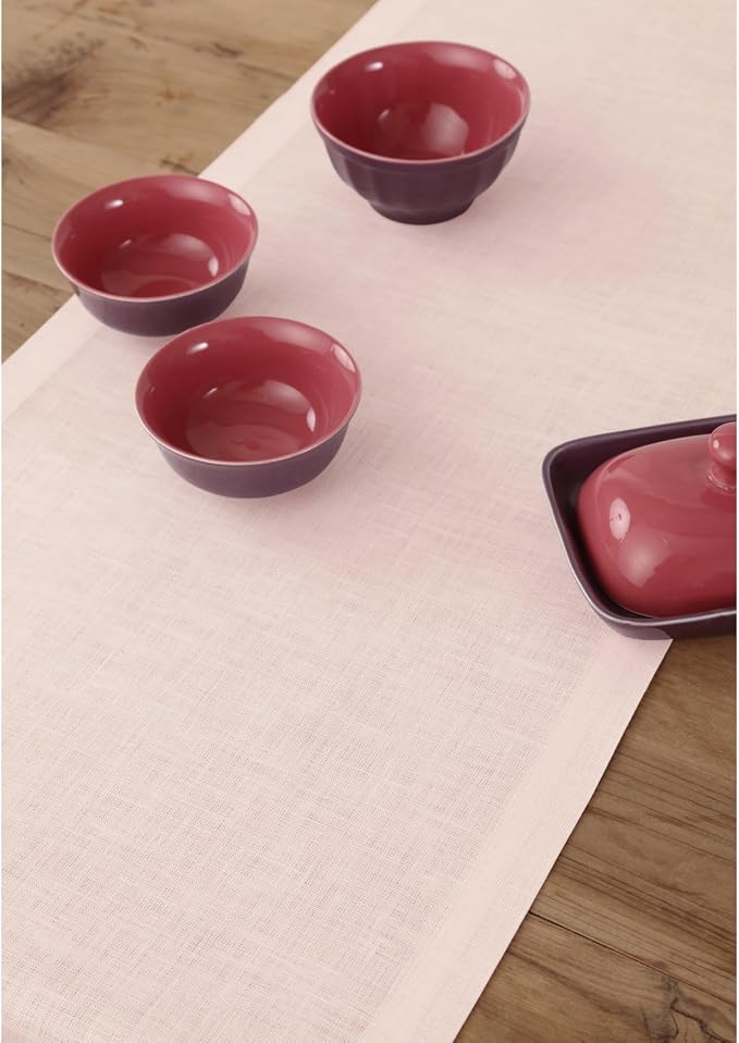 Solino Home Linen Pink Table Runner 60 Inches - Image 3