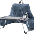 Nestl Fur Reading Pillow with Laptop Lap Desk, Stylish Back Pillow by Nestl