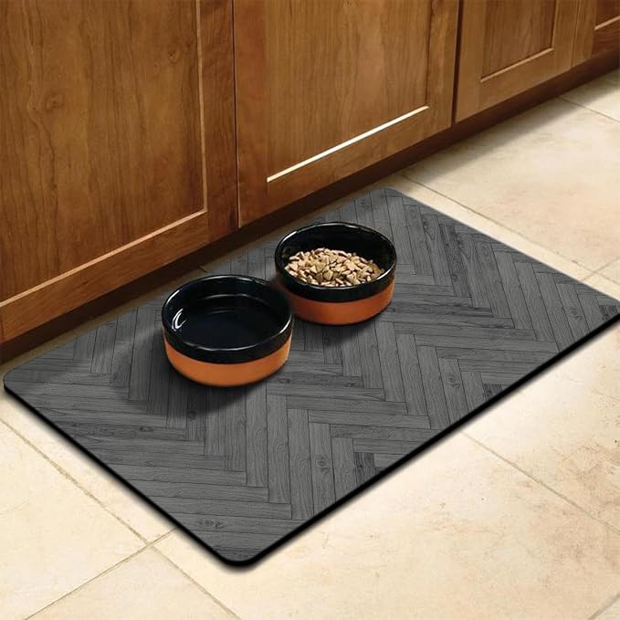 Dog Food Mats for Floors Absorbent, Pet Cat Food Mat - Image 7