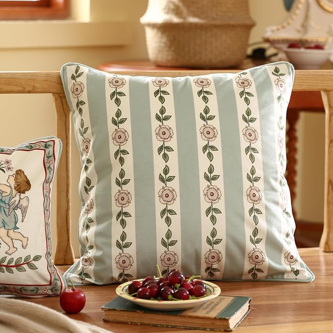 Square Throw Pillow Covers Pack of 2, Decoration Pillows Cushion Covers - Image 2