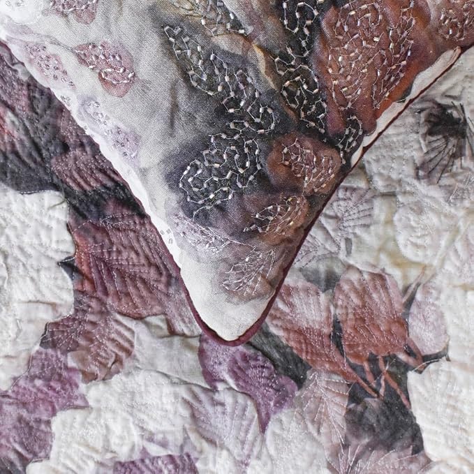 The HomeCentric King/Queen/Twin Purple Decorative CA King 86"x18" Bed Runner - Image 2