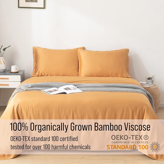 Bella Coterie Luxury Bamboo Viscose King Size Sheet Set | 100% Organically - Image 4