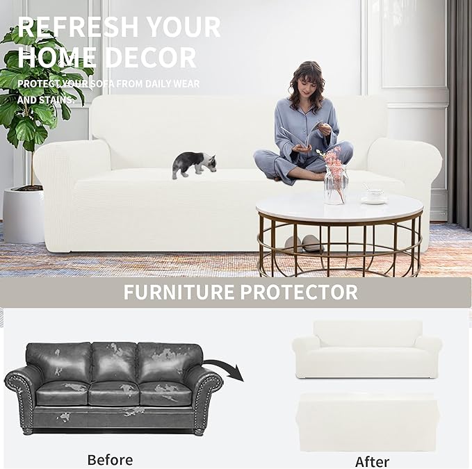 Easy-Going Stretch Oversized Chair Sofa Slipcover 1-Piece Couch Sofa Cover - Image 5