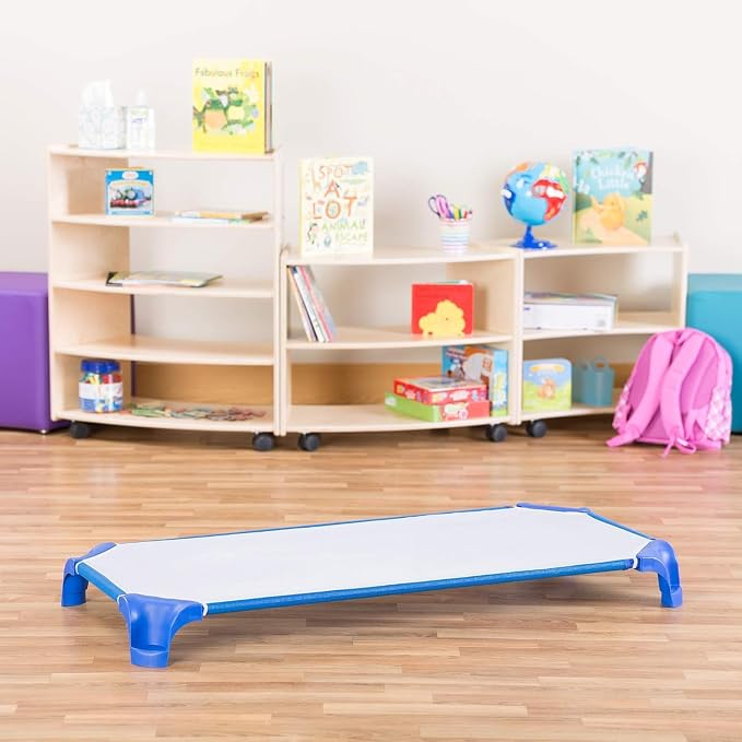 Sprogs Heavy-Duty Stackable Standard Size 52"L Daycare Cots - Image 10