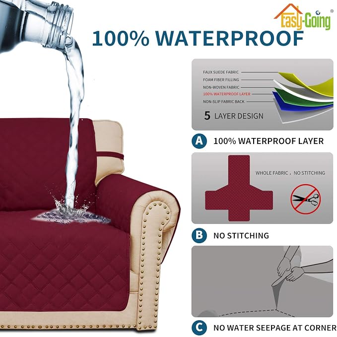 Easy-Going Sofa Slipcover Waterproof Couch Cover - Image 3