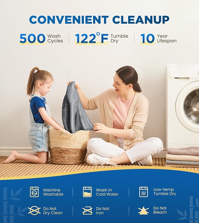 Premium 100% Waterproof Twin XL Mattress Protector, Breathable Cooling 3D Air - Image 5