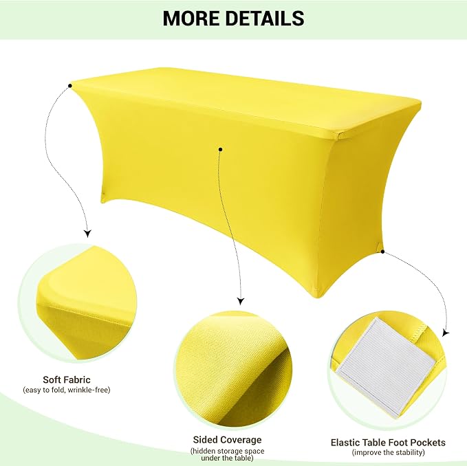Obstal 8Ft Stretch Spandex Table Cover - Image 3