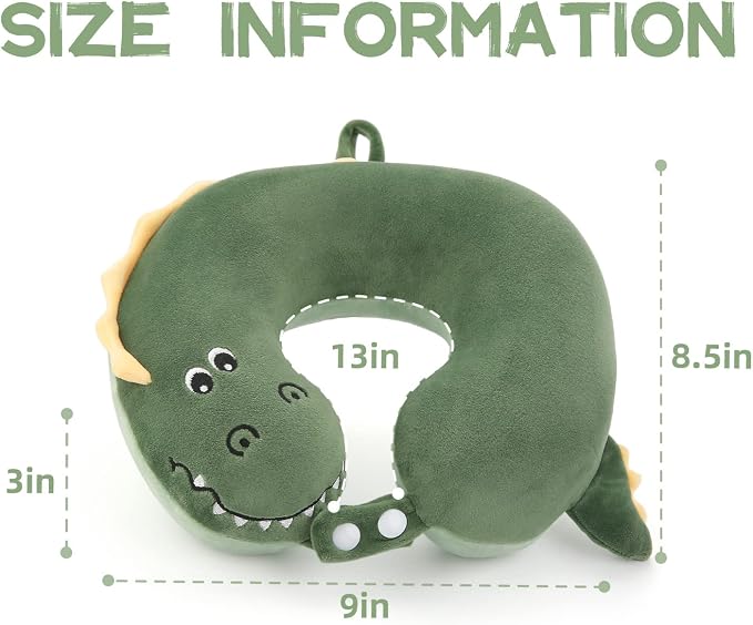 Niuniu Daddy Crocodile Kids Travel Neck Pillows - Image 4