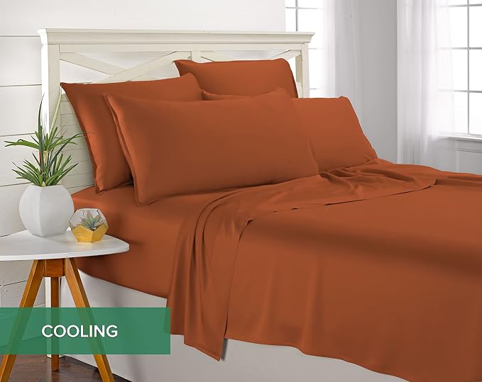 Pure Bamboo King Sheets, Genuine 100% Organic Viscose Derived from Bamboo Bed - Image 5