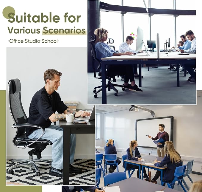 Office Chair Mat for Carpet & Hardwood, Upgraded 36" x 48" Dual Use Tempered - Image 9