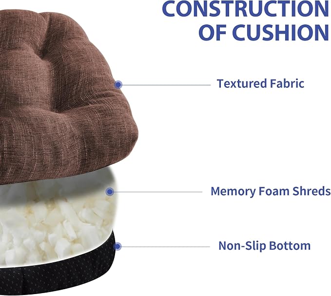 Chair Cushions for Dining Chairs Set of 4, Kitchen Chair Cushions, Chair Pads - Image 3