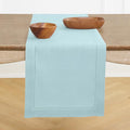 Solino Home Linen Aqua Blue Table Runner 132 Inches Long by SolinoHome