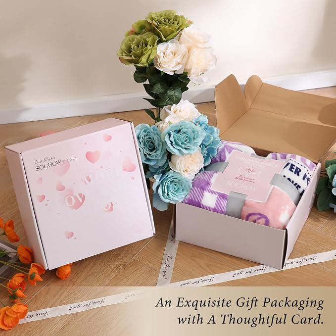 SOCHOW Giftable Throw Blanket for Mom, Super Soft and Cozy Gift for Birthday - Image 7