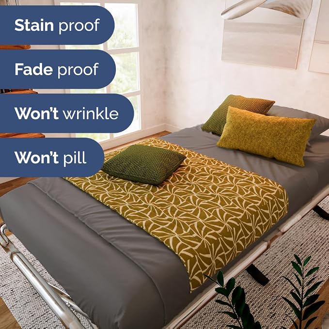 Cot Sheet Set 33” x 75” – 4 Piece Cot Size Twin Mattress Sheets – Ideal - Image 8