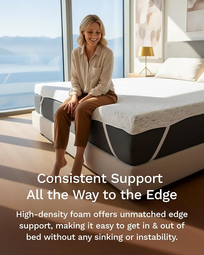 ViscoSoft 4 Inch Memory Foam Mattress Topper Twin - Image 4