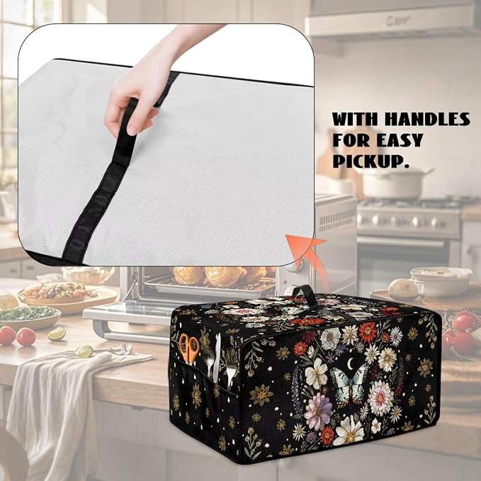 Convection Oven Cover with Pockets, Dust-Proof Protective Smart Oven Cover - Image 4