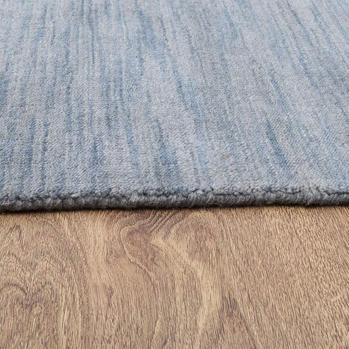 Rugsotic Carpets Hand Knotted Gabbeh Wool 3'x5' Area Rug Solid Light Blue L00111 - Image 9