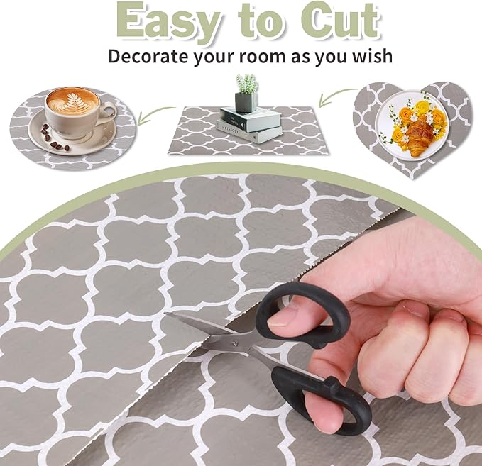 Drawer and Shelf Liner for Kitchen Cabinet: 12 in X 30 Ft Non Slip Waterproof - Image 4