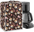Mumeson Coffee Print Coffee Maker Cover, Dust Protection Coffee Maker Appliance by Mumeson