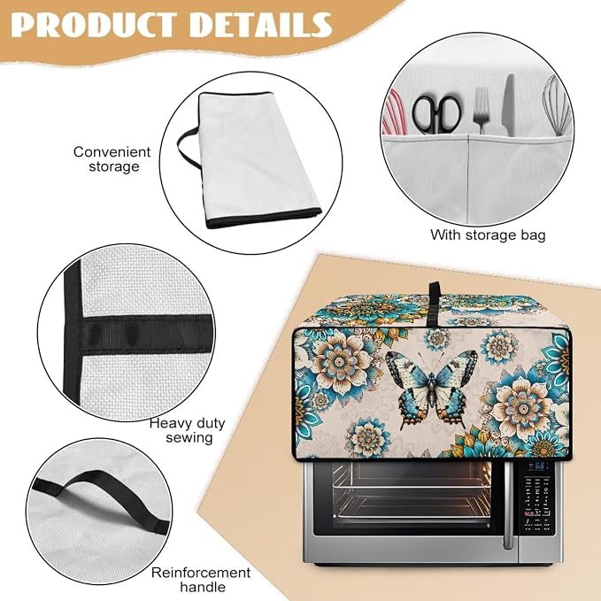 Toaster Oven Dust Cover for Countertop Convection Ovens, Dustproof Smart - Image 5