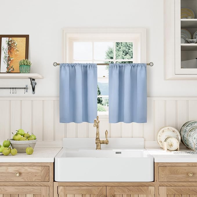 BGment Light Blue Blackout Curtains - Image 2