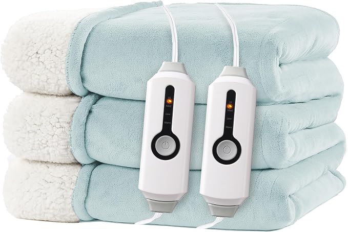 Electric Heated Blanket Queen Size 84"x90" by RALYSUN