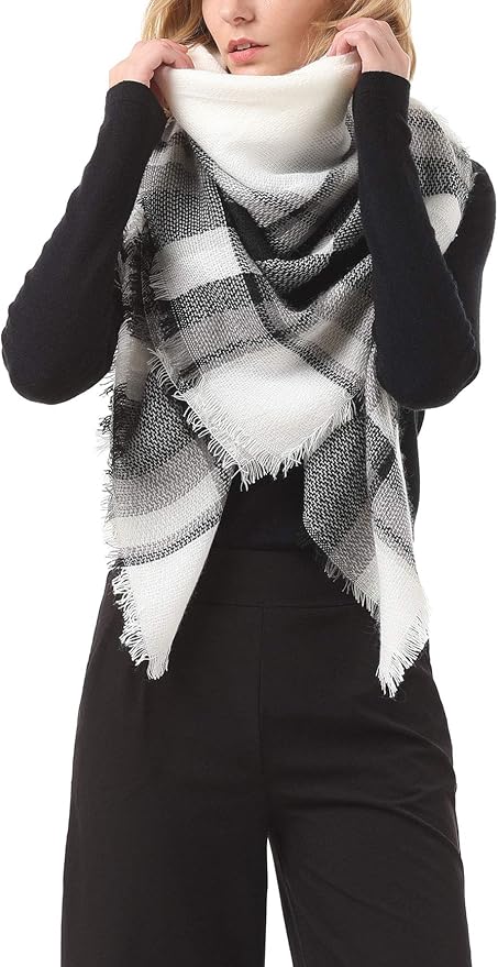 American Trends Women's Cozy Warm Winter Fall Blanket Scarf Stylish Soft Chunky - Image 2