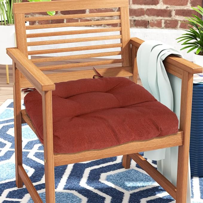 FUNHOME Outdoor Chair Cushions 19 x19 Inch, Water Resistant Tufted Seat - Image 5