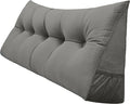 Triangular Reading Bed Rest Pillow Large Bolster Cushion Headboard Backrest by PEACHWELL