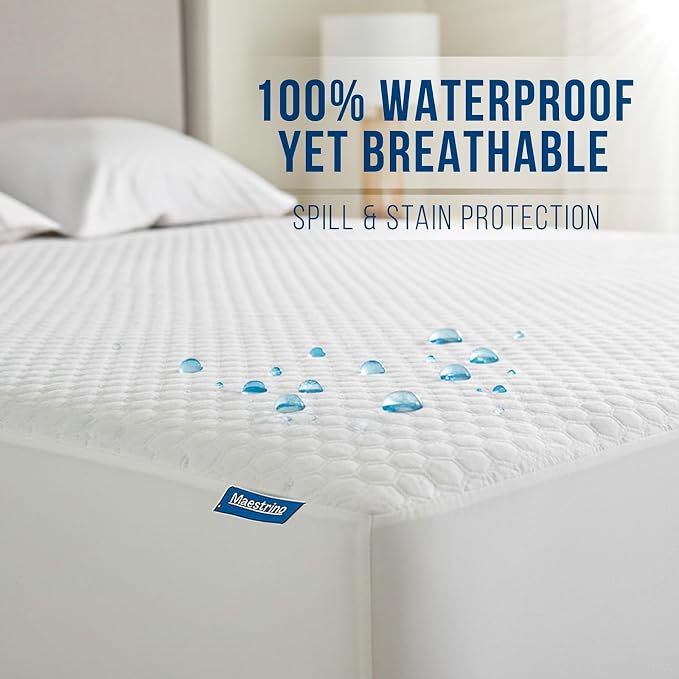 Luxury Twin XL Size Tencel Waterproof Mattress Protector Deep Pocket - Image 3
