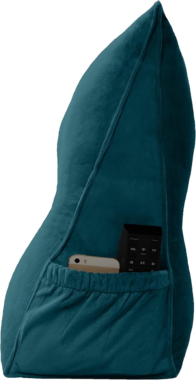Triangular Reading Bed Rest Pillow Large Bolster Cushion Headboard Backrest - Image 2