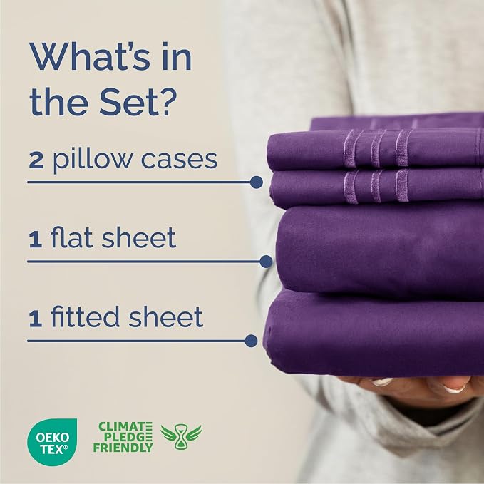 Cal King Size 4 Piece Sheet Set - Image 2