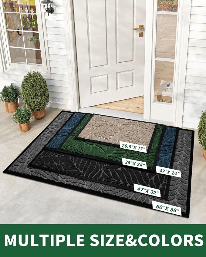 Yimobra 60x36 Large Door Mat Outdoor Indoor, All-Season Waterproof Door Mat - Image 3