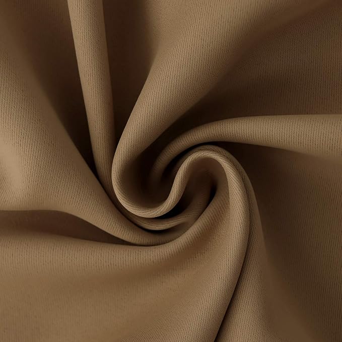 BGment Taupe Small Blackout Curtains 36 Inches Length - Image 7