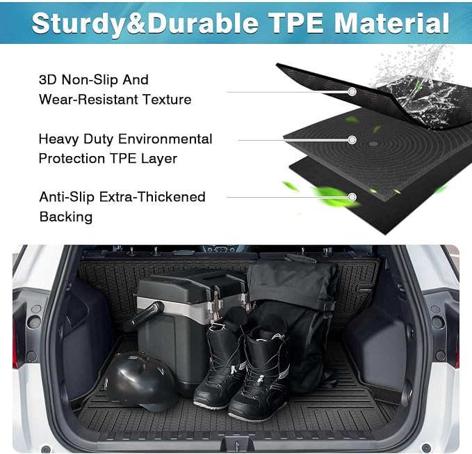 Mixsuper Cargo Liner for Chevrolet Equinox/GMC Terrain 2018-2024, Trunk Mat - Image 4